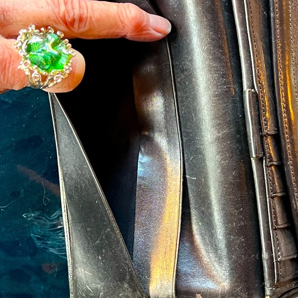 Dooney & Bourke Pebble Leather TriFold Wallet removable chkbook Blk good cond - Picture 12 of 16